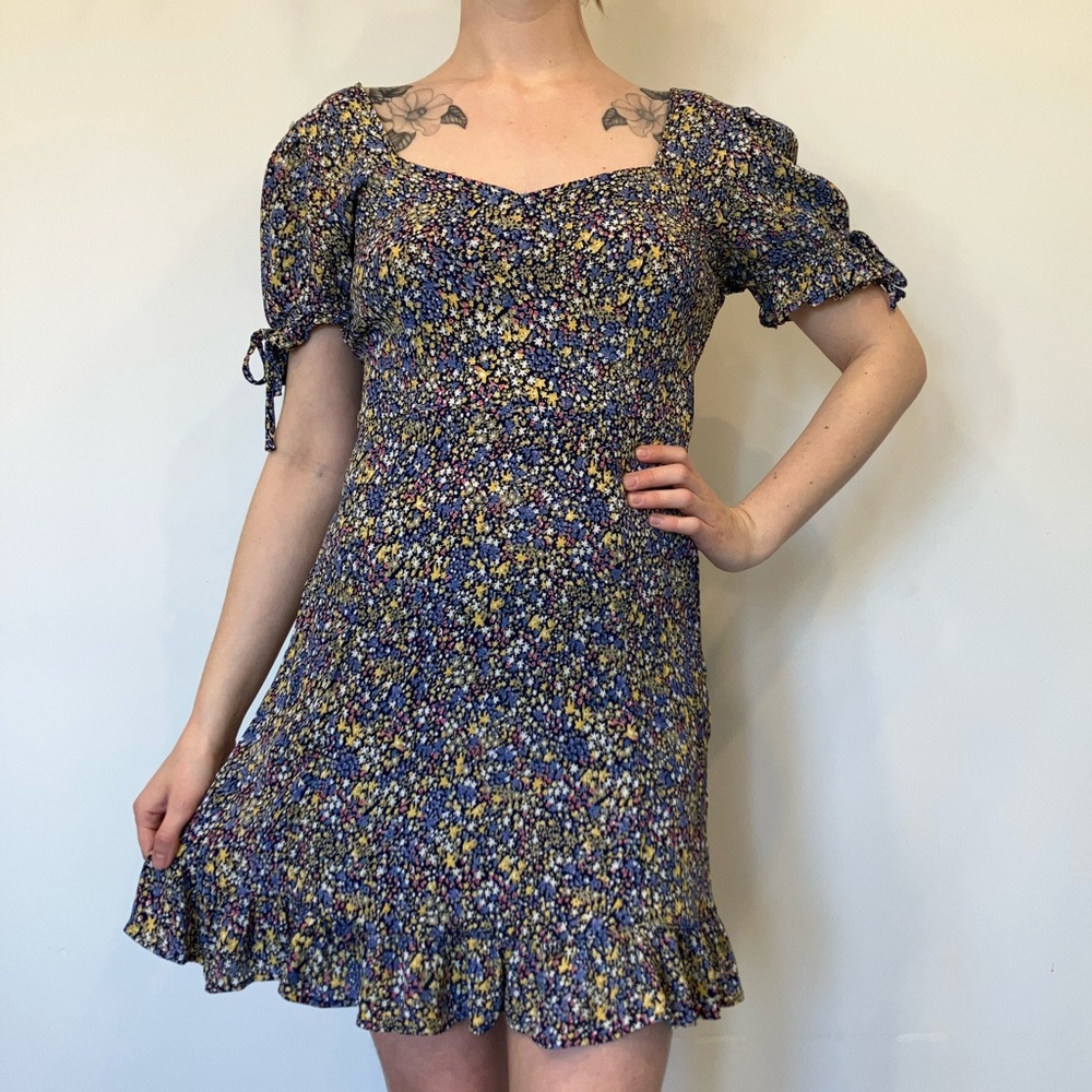 Brave Soul boho style Floral Mini Dress in size Large